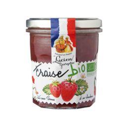 Lucien Georgelin Confiture de fraises Bio cuite aux pommes et au chaudron