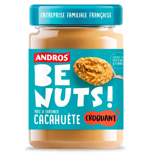 Andros Pâtes à tartiner cacahuètes croquantes Be Nuts