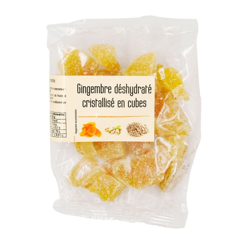 Gingembre déshydraté cristallisé cube sachet 150g