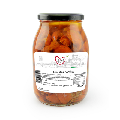 Lombardo Sott'Oli Tomates confites semi-séchées bocal 1000g