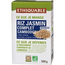 Riz jasmin complet Cambodge BIO 500g