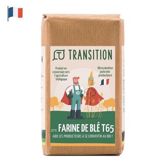 Transition Farine de blé T65, conversion biologique 1kg